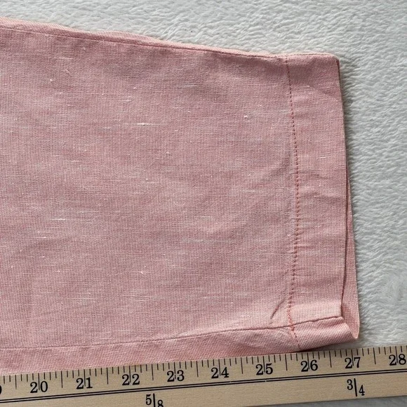 Lou & Grey Crosshatch Soft Stretch Linen Blend Pants Womens M - Picture 10 of 13